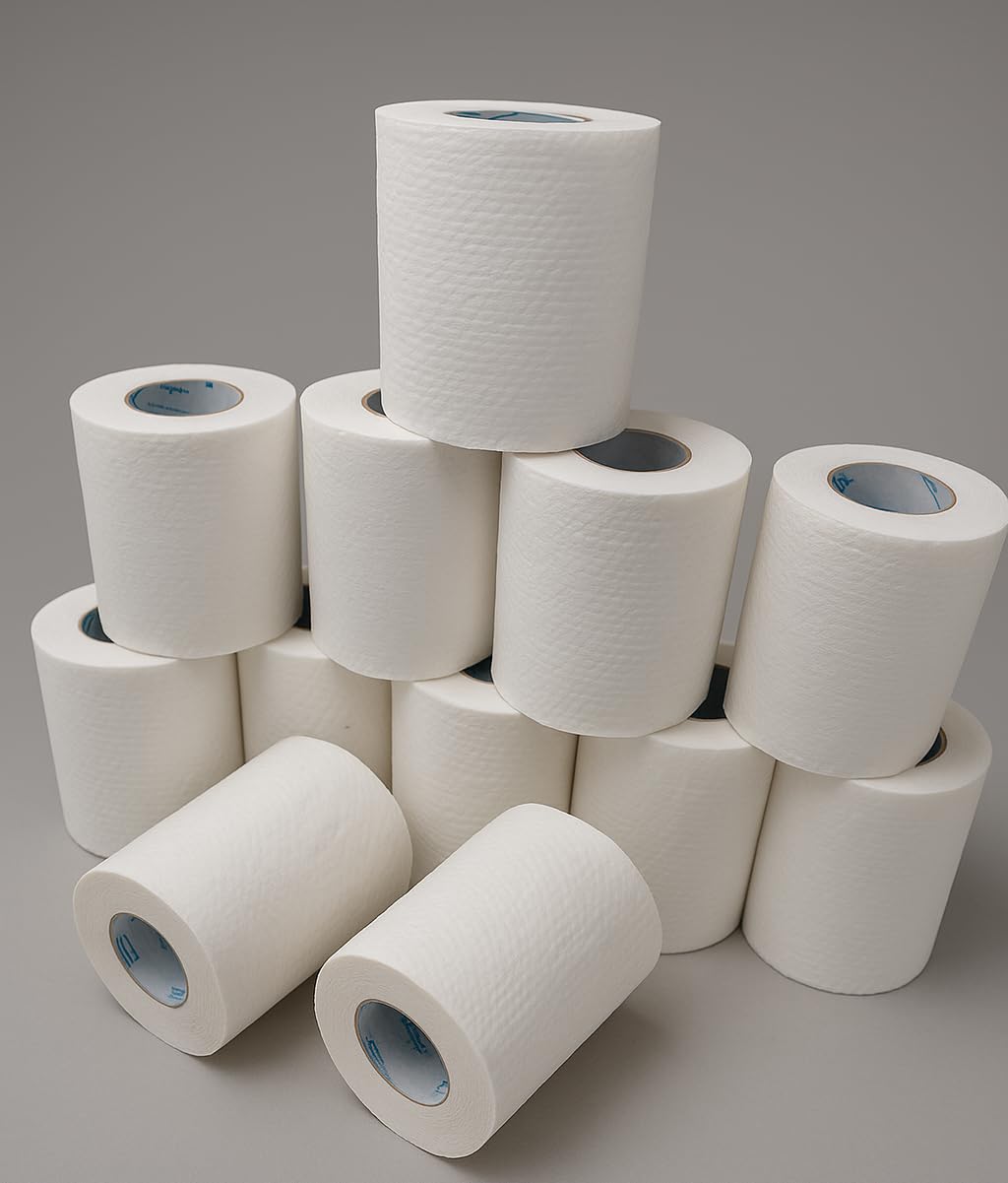 CLEAN SAFE 3 Ply Toilet Tissue Paper Roll - Pack of 12 (160 Pulls Per Roll)