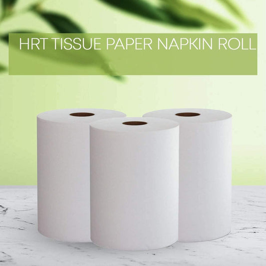 CLEAN SAFE Hard Roll paper towel(HRT) Highly absorbent | 250 Meters Per Roll -Pack of 12
