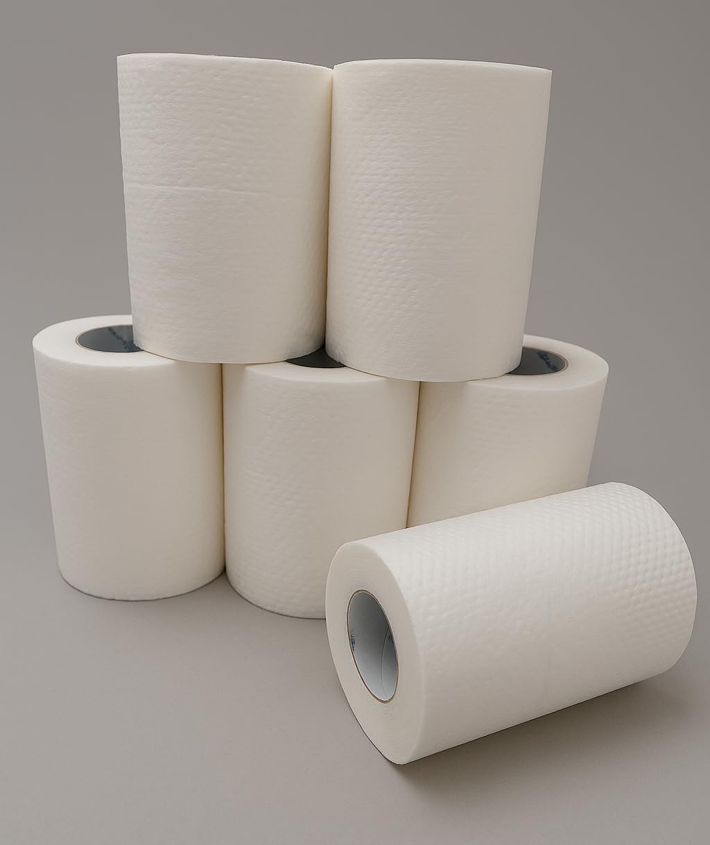 CLEAN SAFE 3 Ply Toilet Tissue Paper Roll - Pack of 12 (160 Pulls Per Roll)